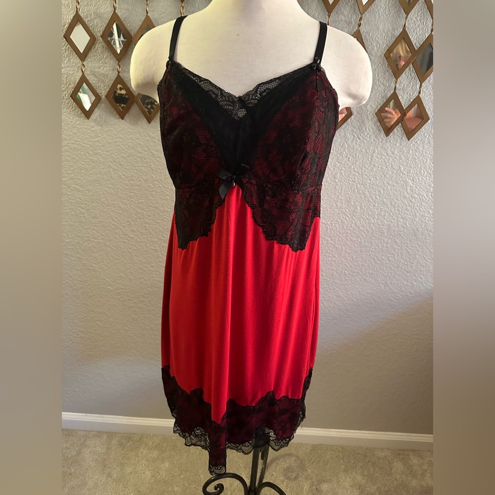 Soma Lace Chemise with Jewel Embellishments